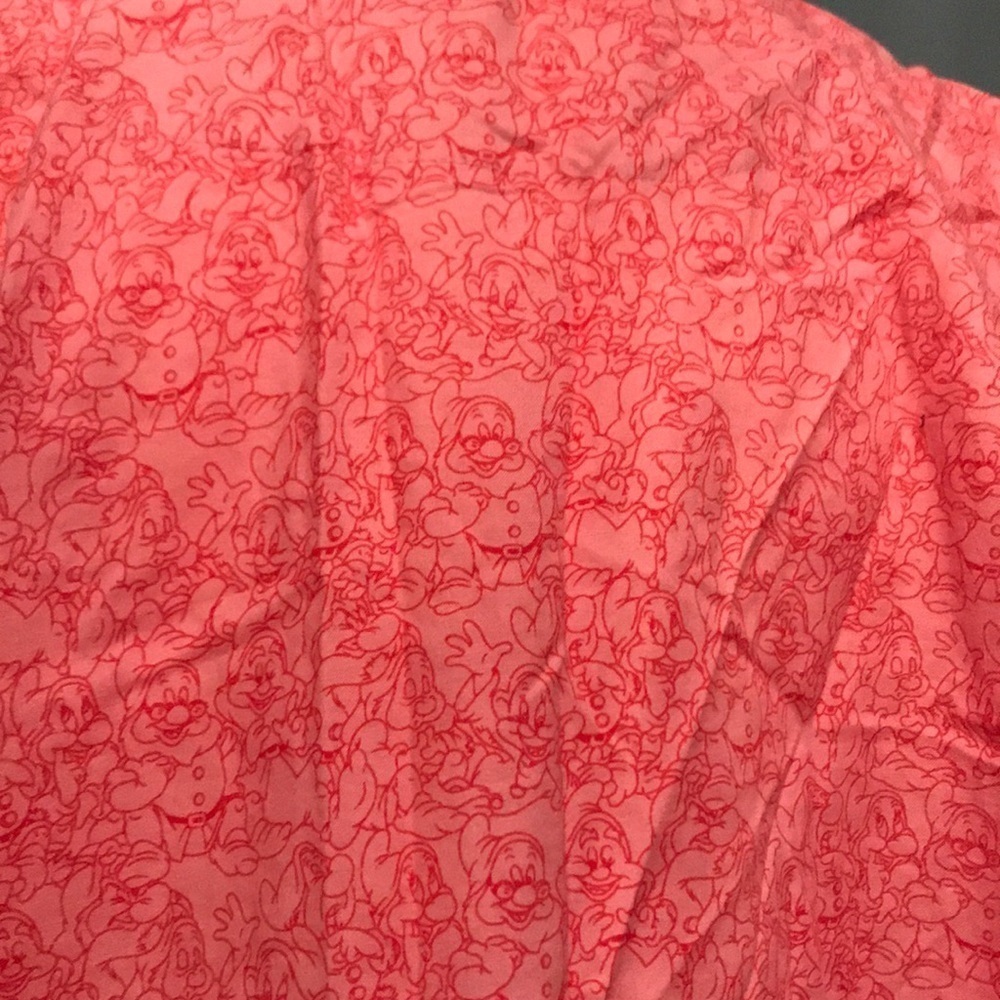 The Disney Store Pink Seven Dwarfs Pajama Shirt LG - Picture 4 of 5